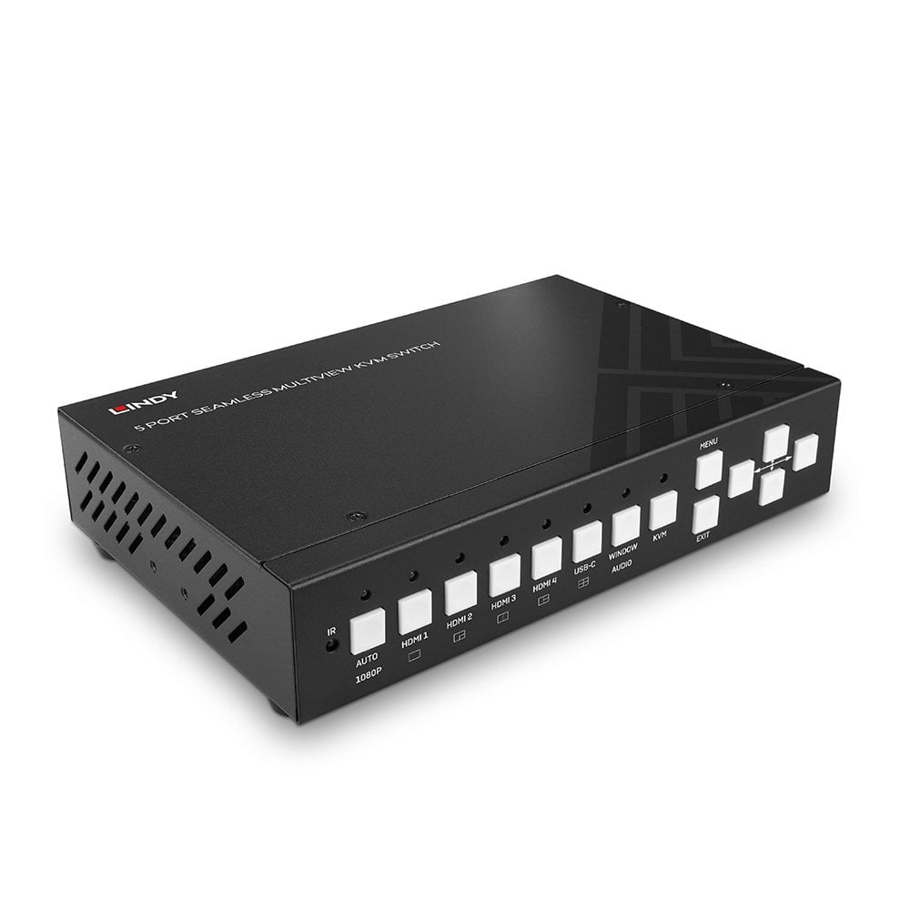 EU Product - 5 Port KVM Switch Seamless Multiview 4HDMI 1USB Typ C thumbnail