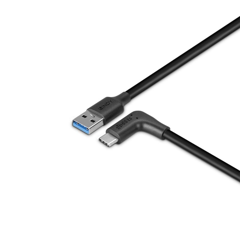 EU Product - 1.5m USB 3.2 Typ A an C Kabel 90 Grad gewinkelt thumbnail