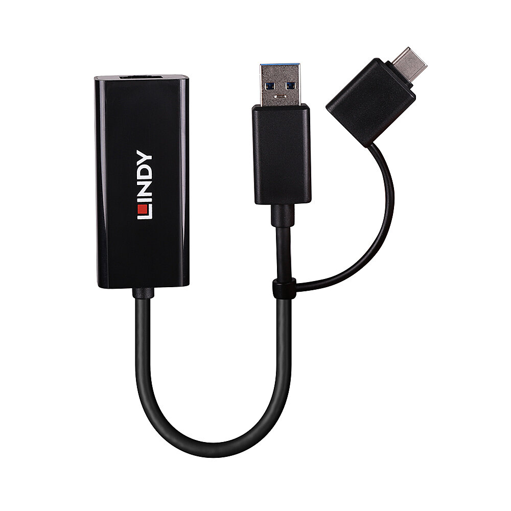 USB 3.2 Gen 1 Gigabit Ethernet Converter, Bus-Powered, No External Power Supply Required thumbnail