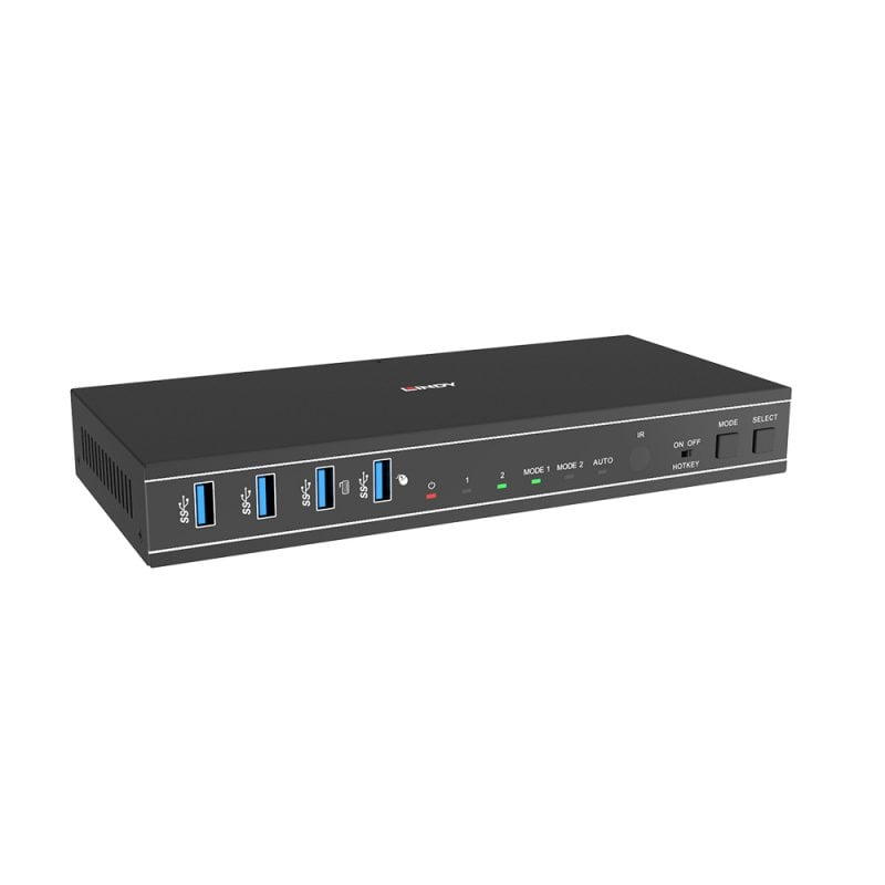 EU Product - 2 Port Dual Head HDMI 4K60,USB3.0 KVM Switch thumbnail