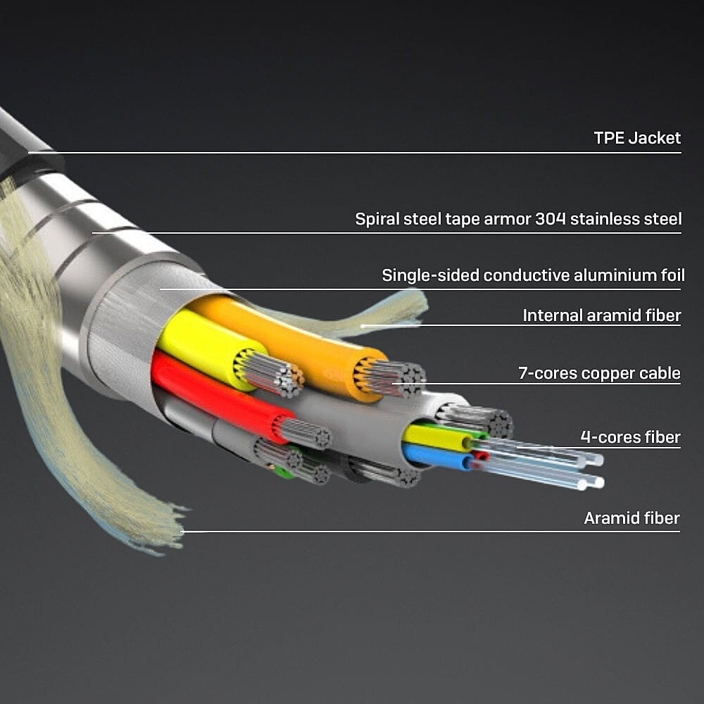 15M ARMORED FIBRE OPTIC HYBRID thumbnail