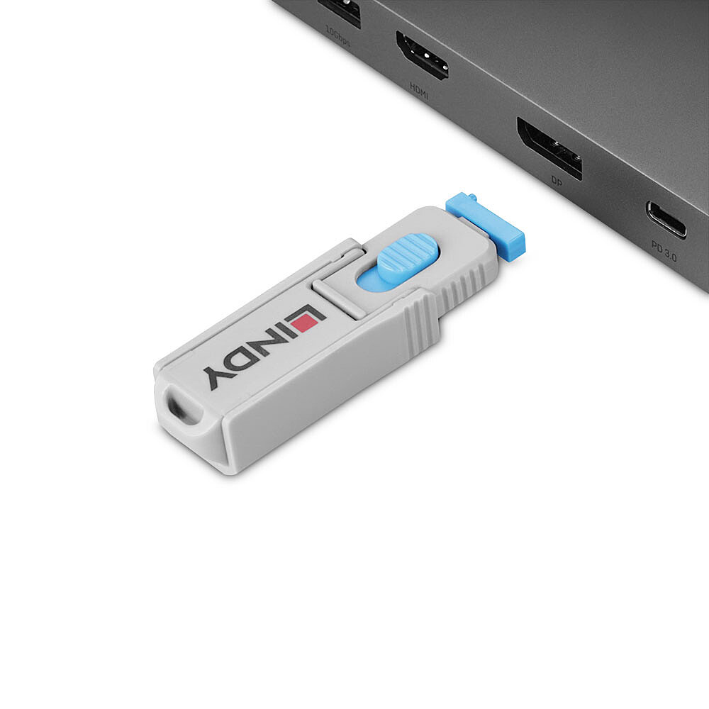 EU Product - DisplayPort Port Schloss blau 10 St�ck thumbnail