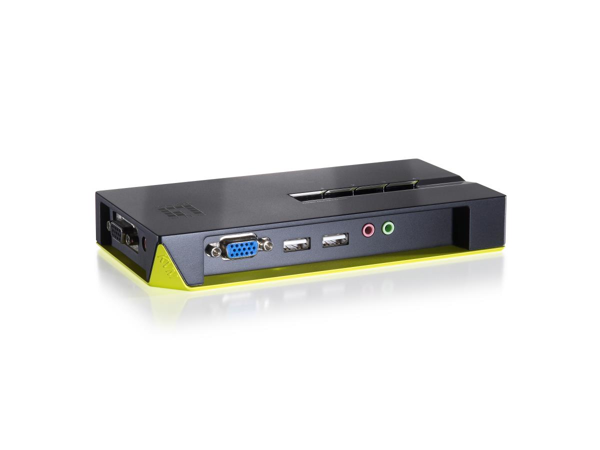 EU Product - LevelOne KVM Switch  4-Port USB VGA audio support         sw thumbnail