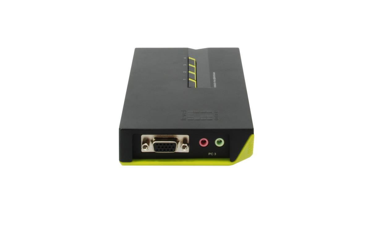 EU Product - LevelOne KVM Switch  4-Port USB VGA audio support         sw thumbnail