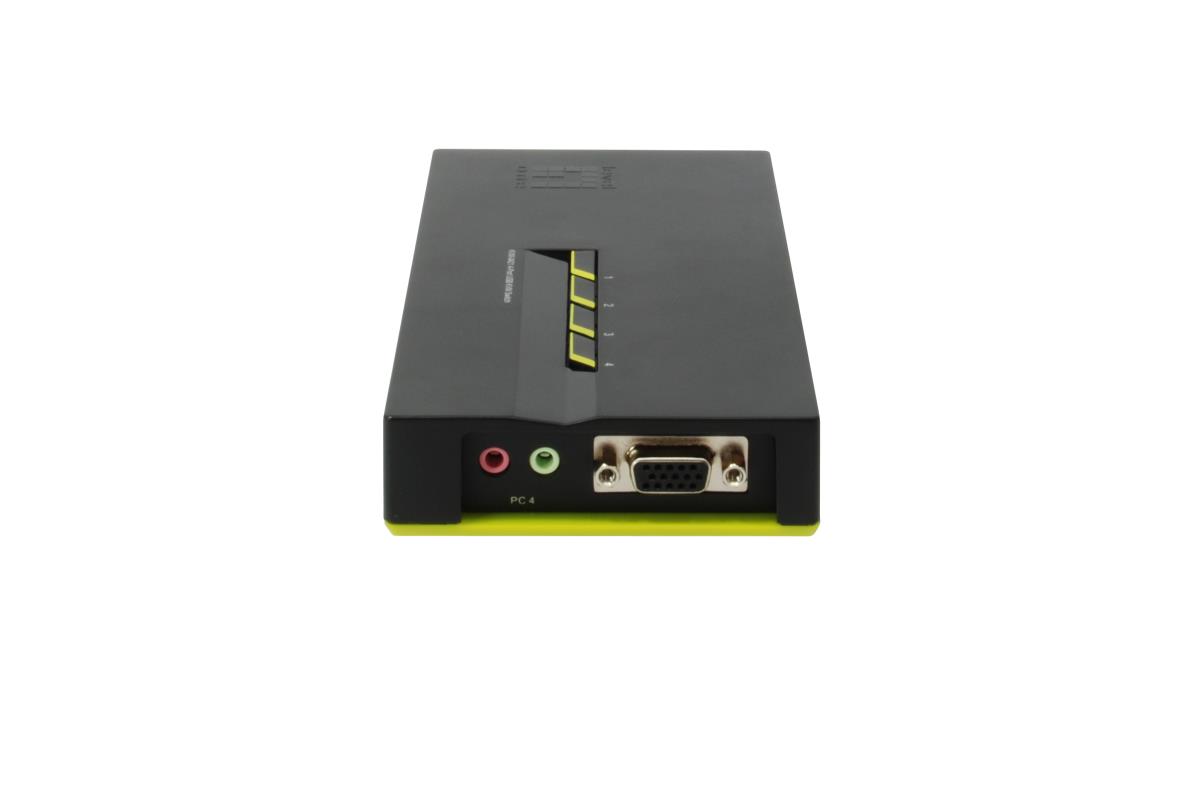 EU Product - LevelOne KVM Switch  4-Port USB VGA audio support         sw thumbnail