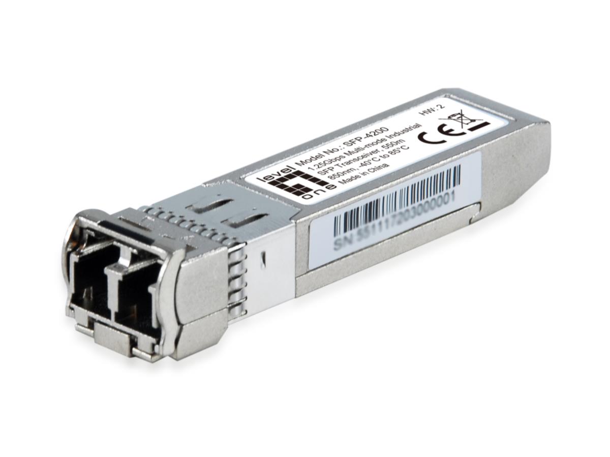 EU Product - LevelOne SFP Transceiver 1.25Gbps MM  Duplex LC  850nm  550m thumbnail