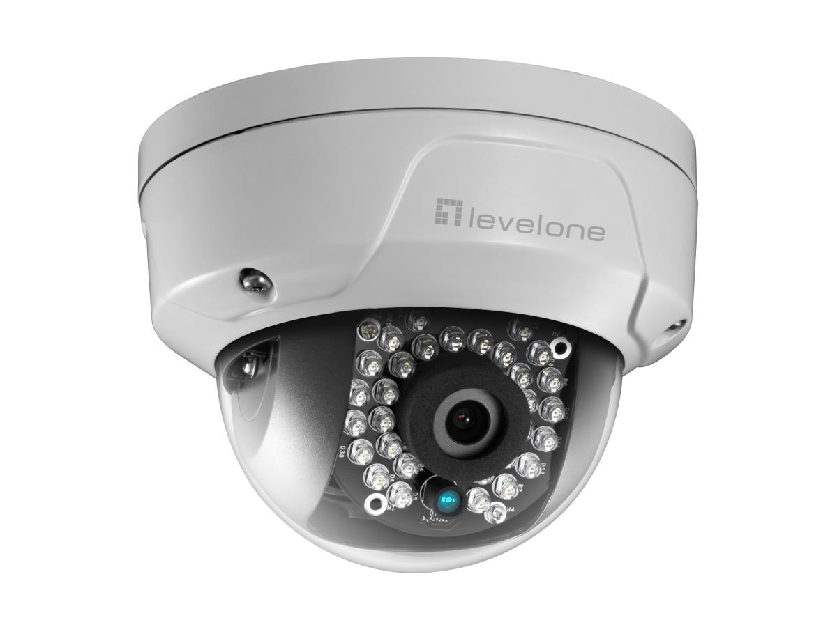 EU Product - LevelOne IPCam       Dome Fix Out 8MP/H.265/IR/  9W/PoE/IP67 thumbnail