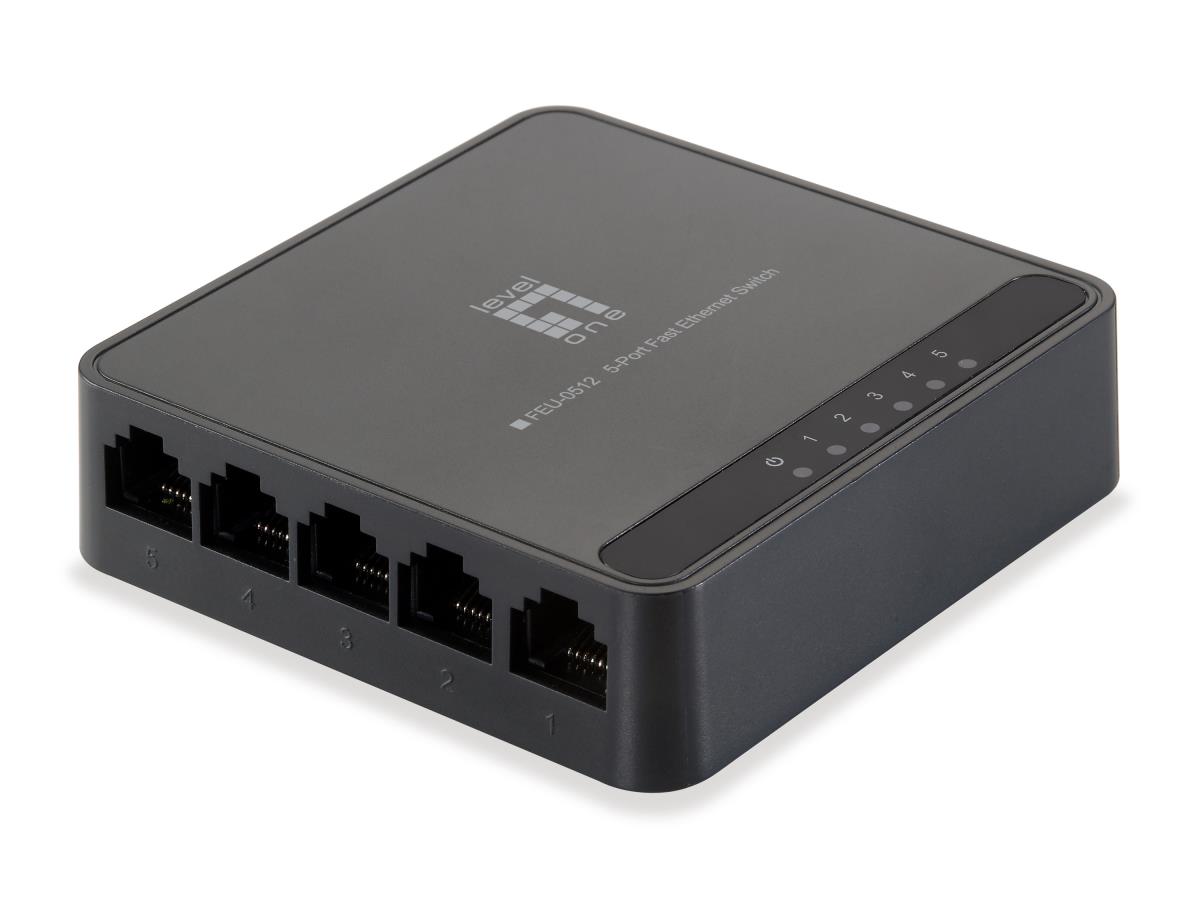 EU Product - LevelOne Switch  5xFE                                Plastik thumbnail