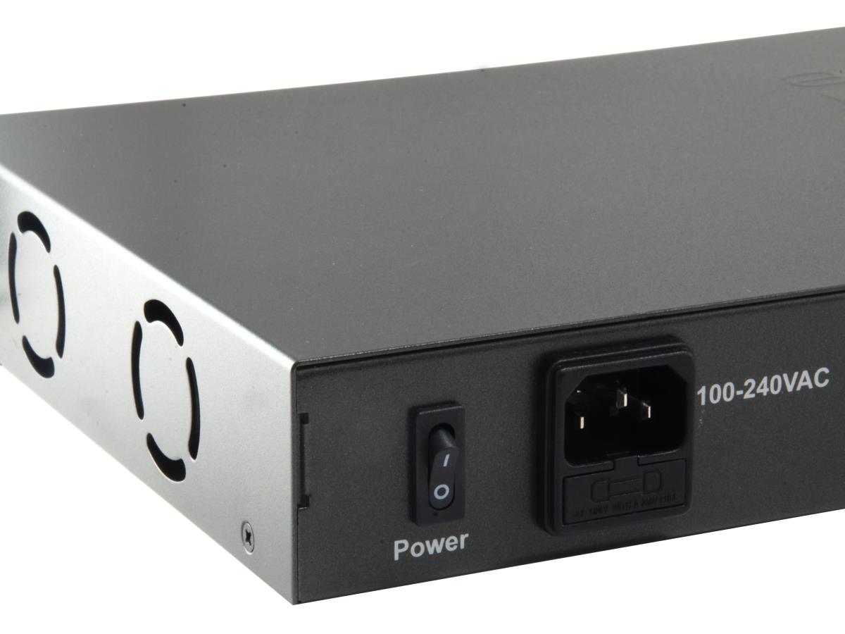 EU Product - LevelOne PoE+Switch 24xFE PoE/2xGE  150W 19