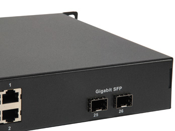 EU Product - LevelOne PoE+Switch 24xFE PoE/2xSFP 380W 19