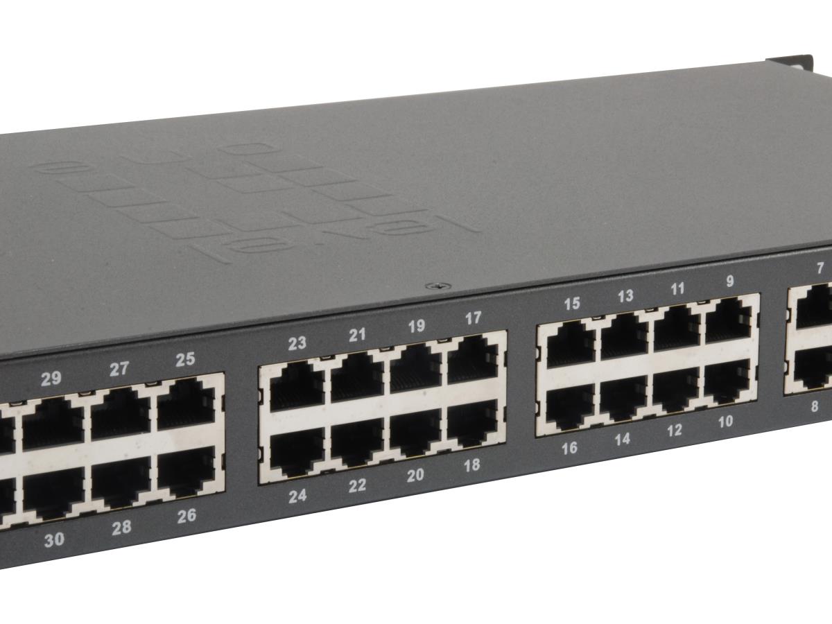 EU Product - LevelOne PoE+Switch 32xFE PoE/2xGE 380W 19