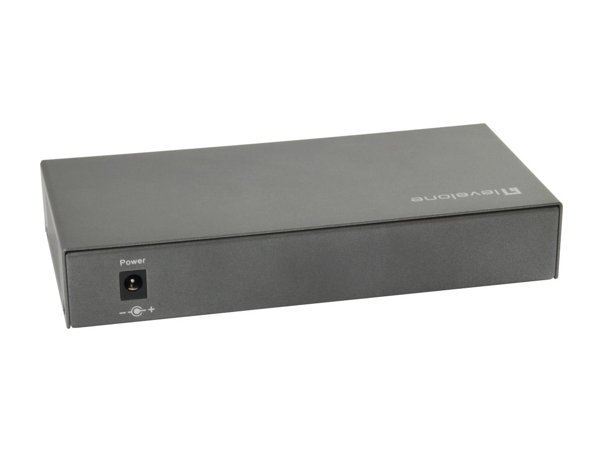 EU Product - LevelOne PoE+Switch  8xGE PoE          120W unmanaged Metall thumbnail
