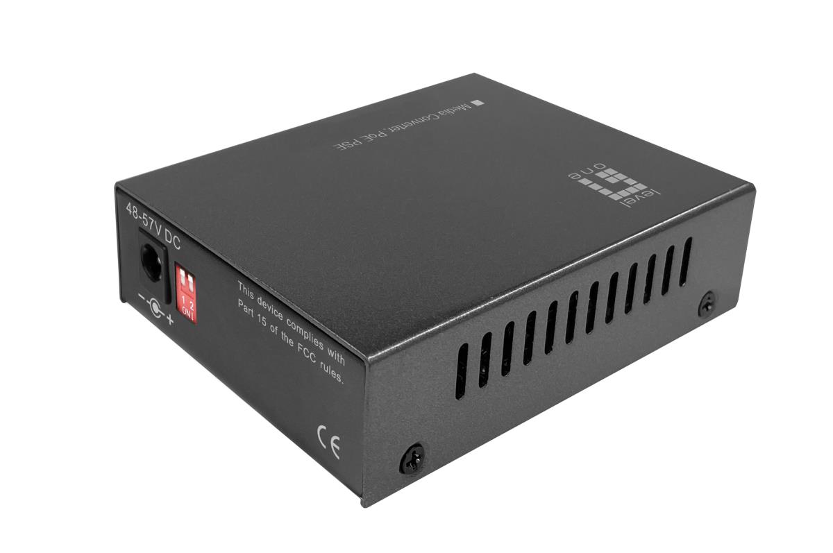 EU Product - LevelOne Media Konverter RJ45->SFP GE            PoE PSE 30W thumbnail