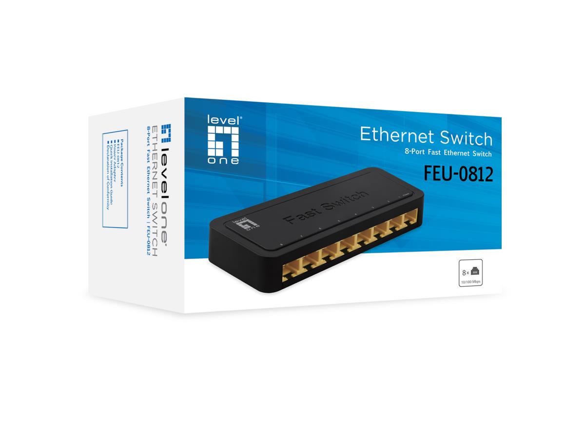 EU Product - LevelOne Switch  8xFE                                Plastik thumbnail