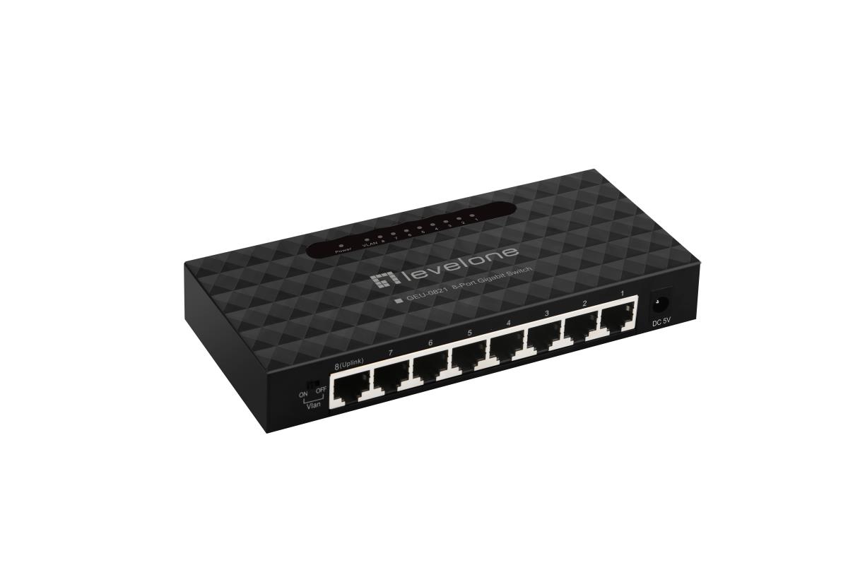 EU Product - LevelOne Switch  8xGE                      unmanaged Plastik thumbnail