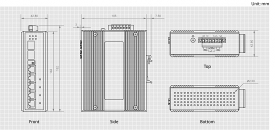 EU Product - LevelOne Industr.Switch  5xGE/1xSFP/RJ45 Combo        Metall thumbnail