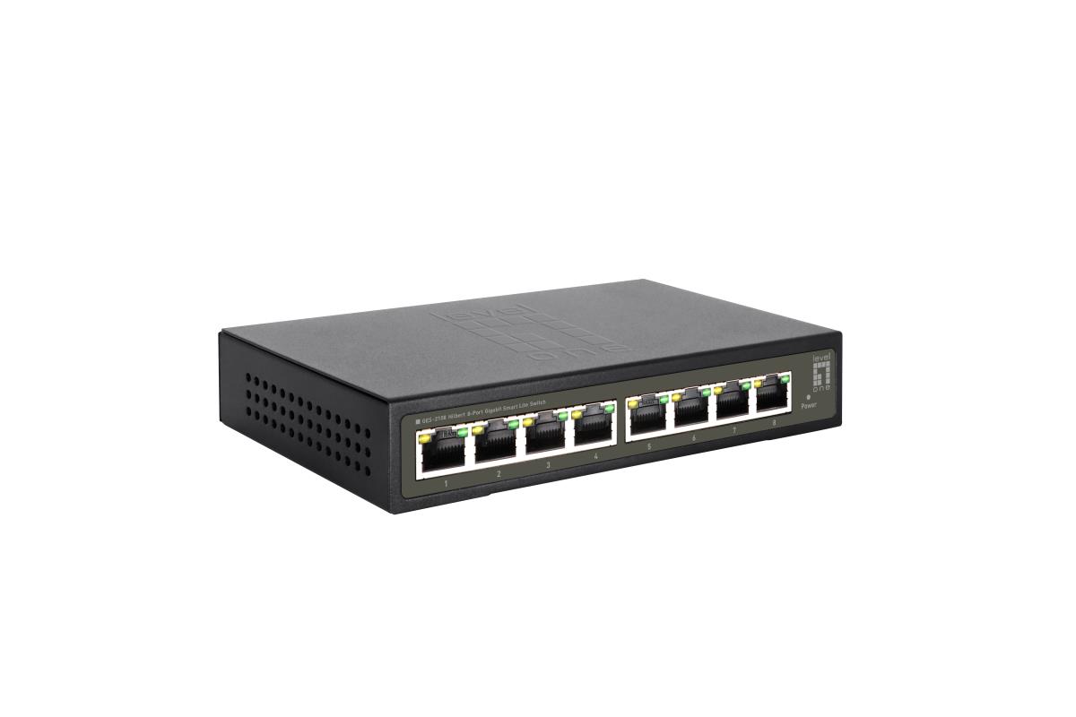 EU Product - LevelOne Switch  8xGE                     Hilbert SL managed thumbnail