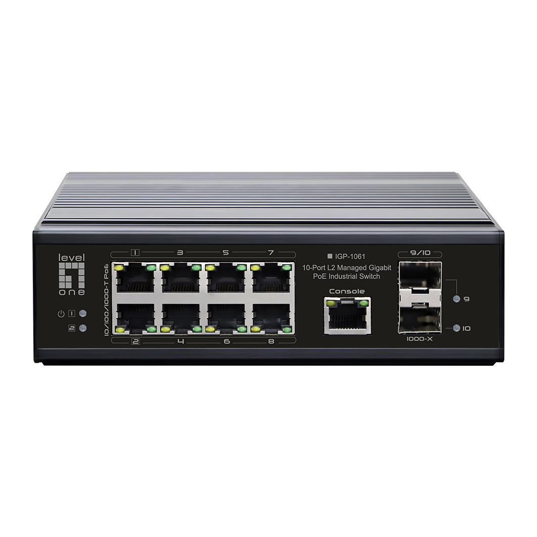 EU Product - LevelOne Industr.PoE Switch  8xGE PoE/+      360W Managed L2 thumbnail