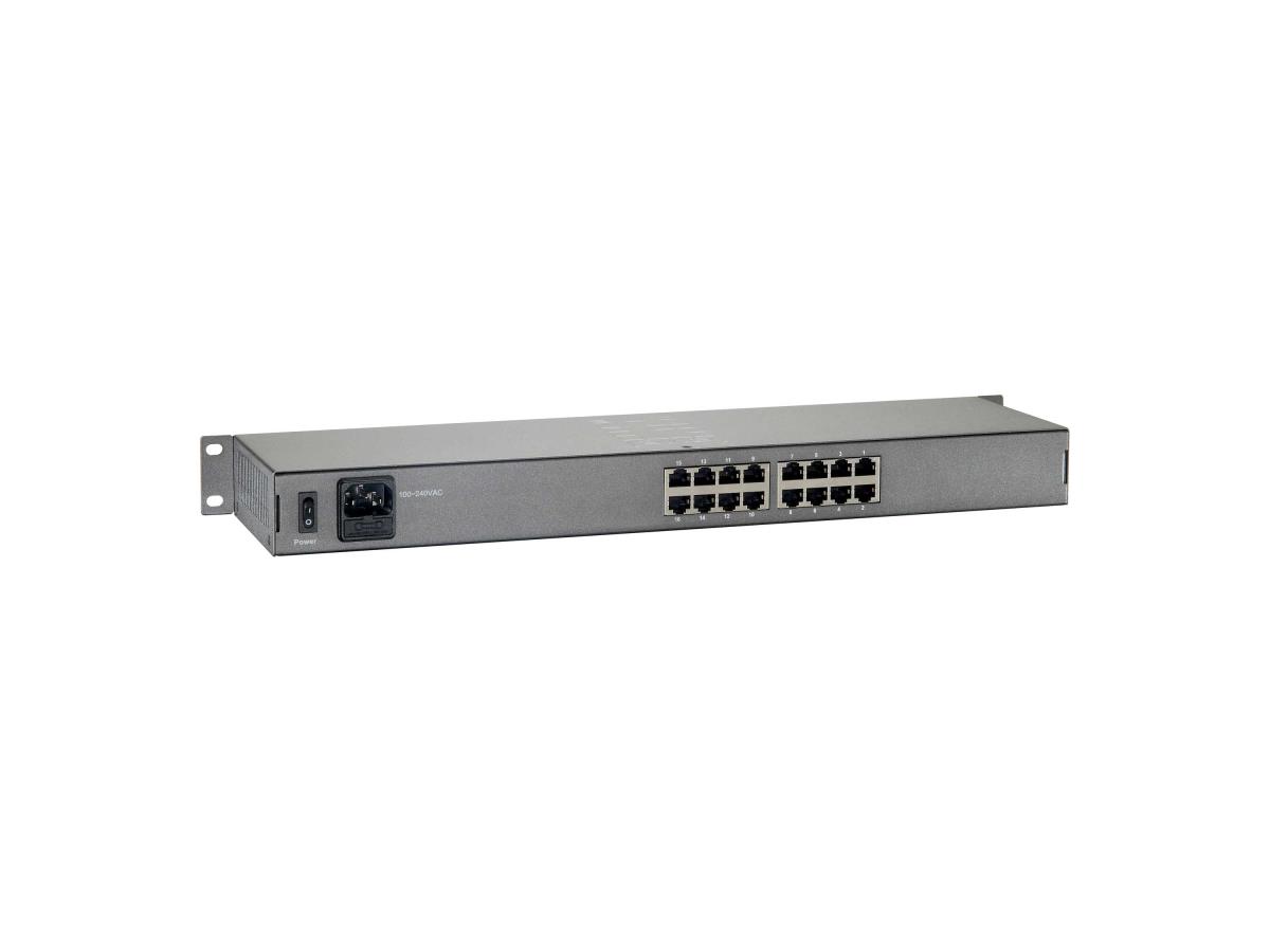 EU Product - LevelOne PoE+Switch 16xFE PoE            250W 19