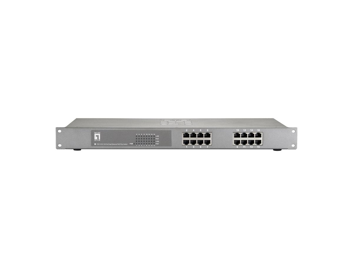 EU Product - LevelOne PoE+Switch 16xFE PoE            150W 19