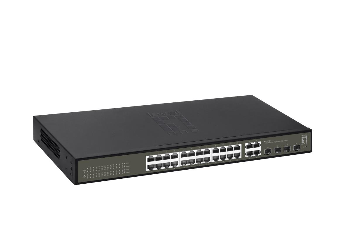 EU Product - LevelOne Switch 24xGE/4xSFP/RJ45 Combo 19