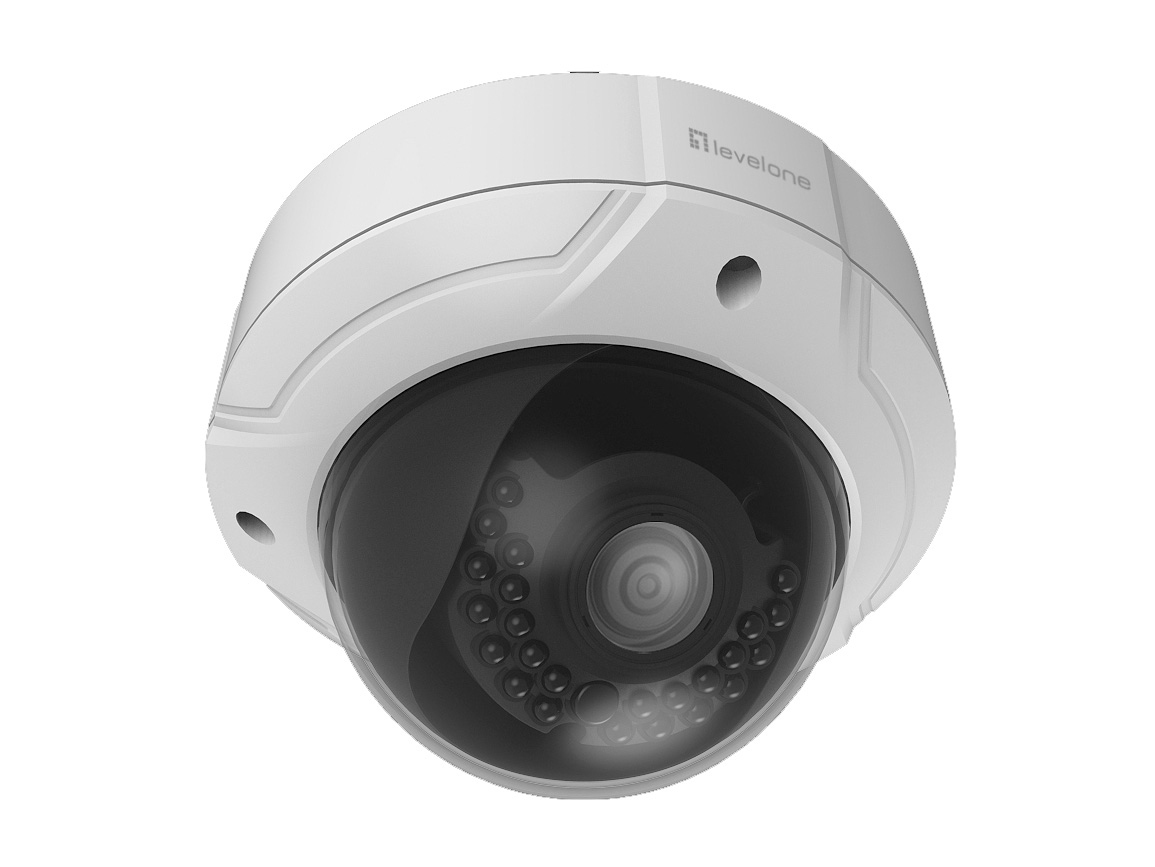 EU Product - LevelOne IPCam       Dome Fix Out 4MP/H.264/IR/  5W/PoE/IP66 thumbnail