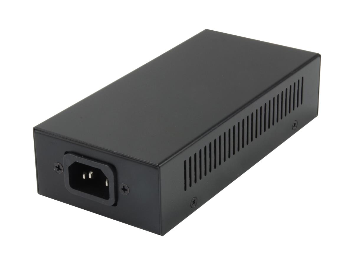 EU Product - LevelOne PoE-Injektor GE 1x PSE 60W                  schwarz thumbnail