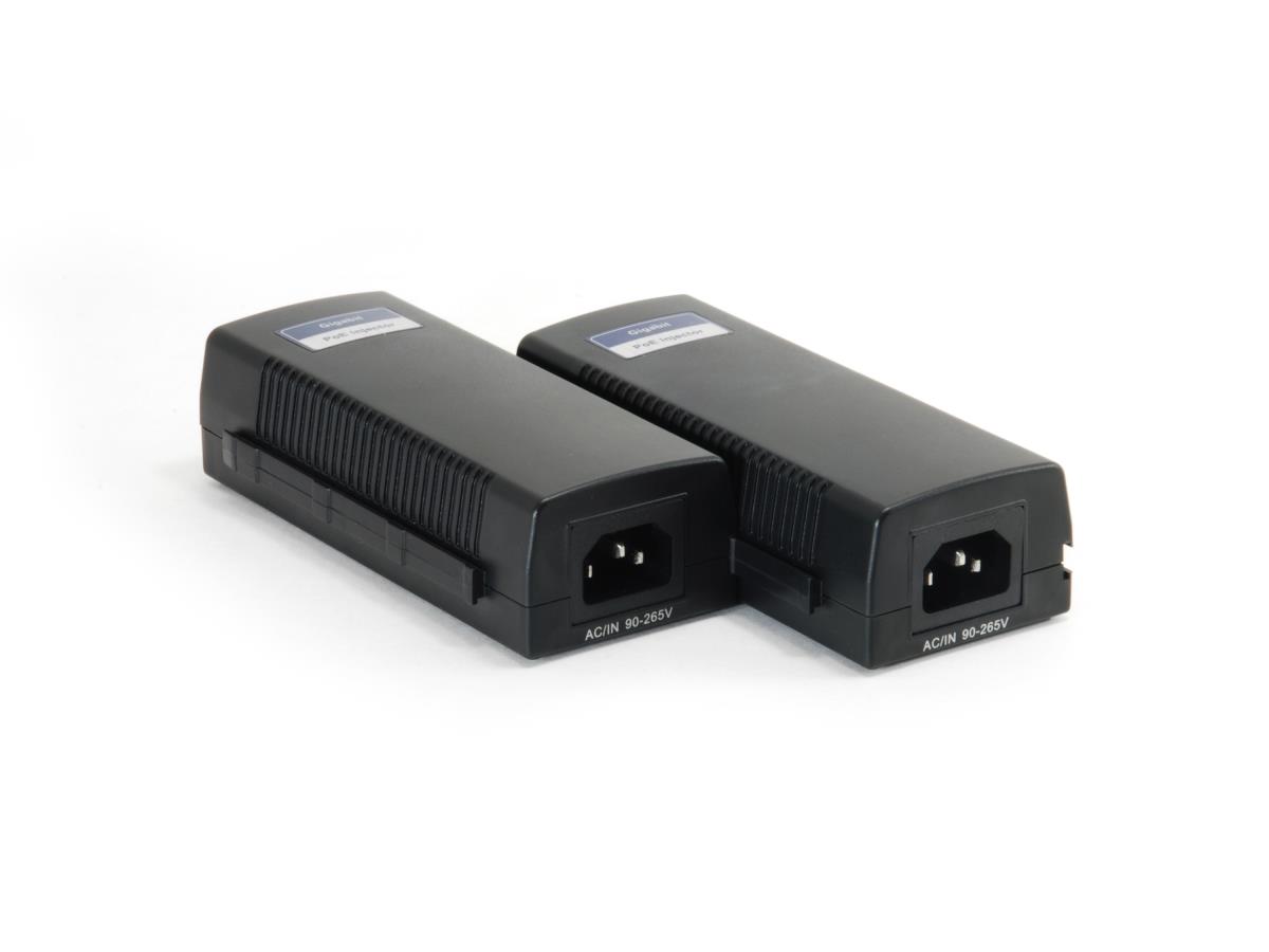 EU Product - LevelOne PoE-Injektor GE 2x PSE 30W/6KV              schwarz thumbnail