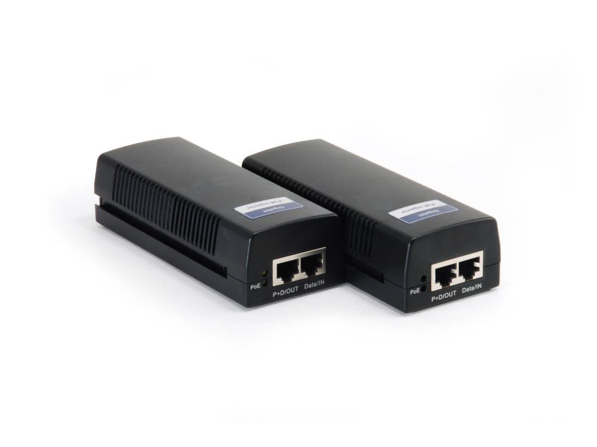 EU Product - LevelOne PoE-Injektor GE 2x PSE 30W/6KV              schwarz thumbnail
