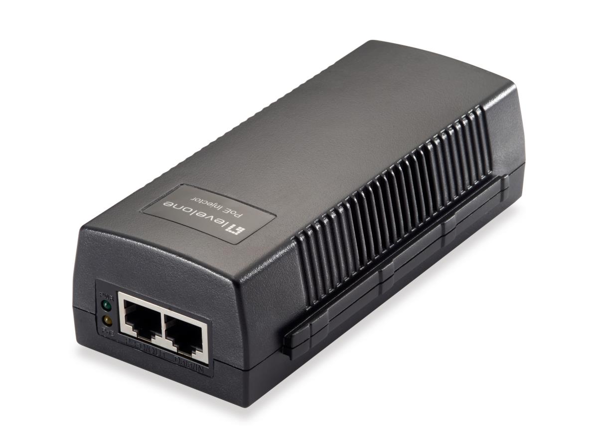 EU Product - LevelOne PoE-Injektor GE 2x PSE 30W                  schwarz thumbnail