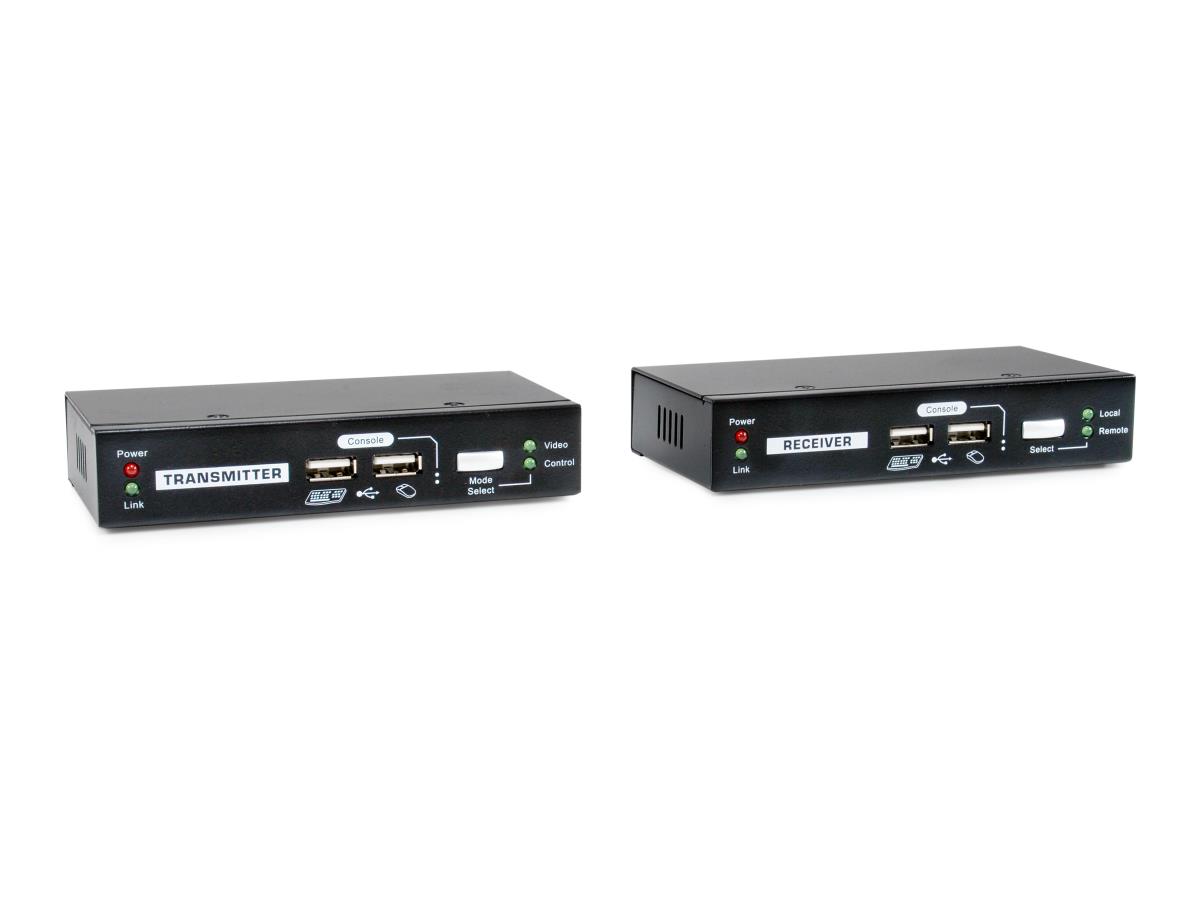 EU Product - LevelOne KVM Extender Cat5 2xUSB-A,2xVGA             schwarz thumbnail