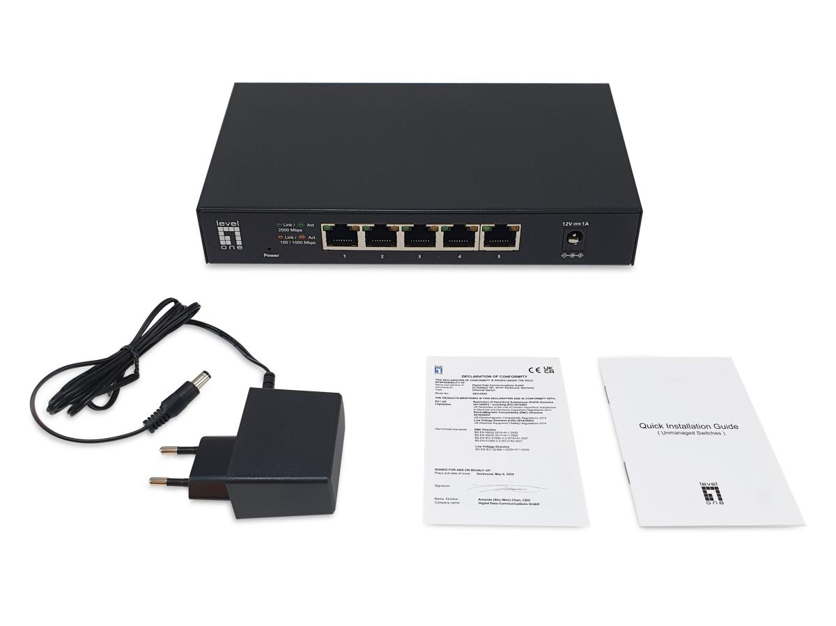 EU Product - LevelOne Switch  5xGE                       unmanaged Metall thumbnail