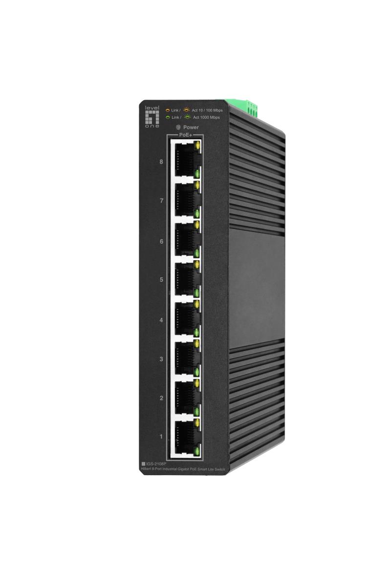 EU Product - LevelOne Industr.PoE+Switch 8xGE PoE 120W Hilbert SL managed thumbnail