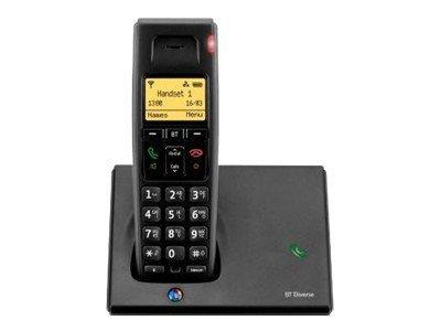 British Telecom Diverse 7110 DECT telephone Caller ID Black thumbnail