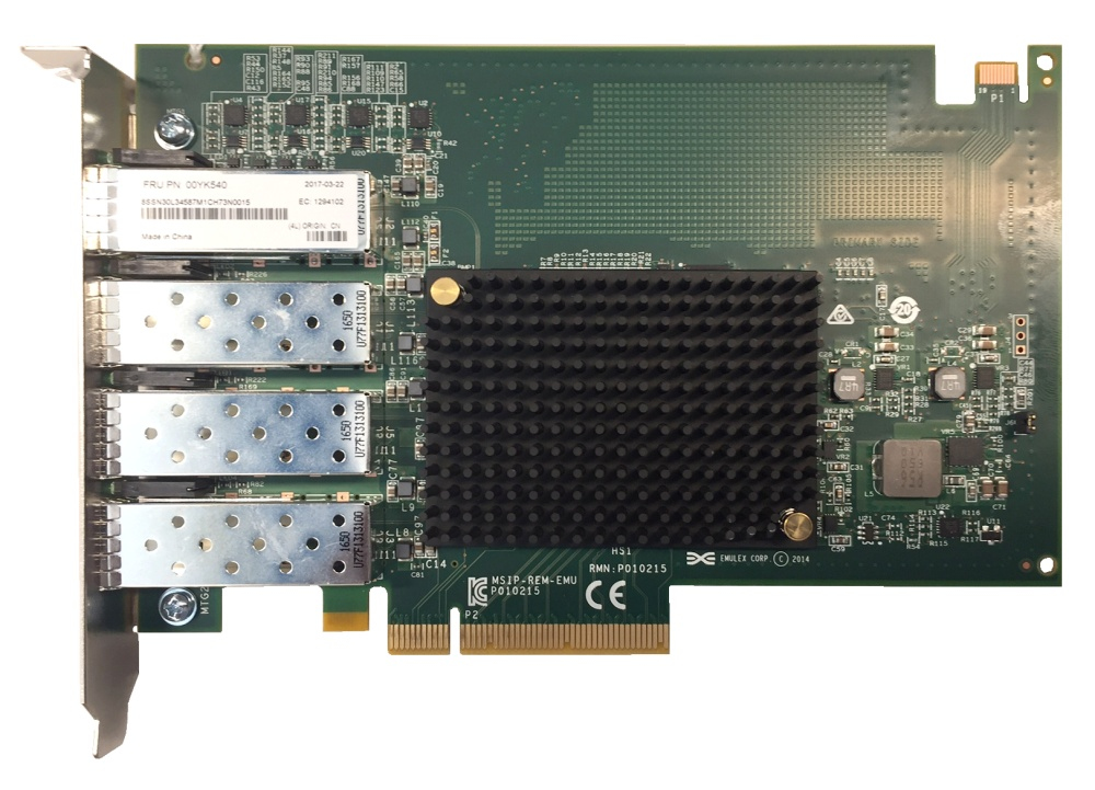 EU Product - - ThinkSystem Emulex OCe14104B-NX - Netzwerkadapter PCIe 3.0 10 Gigabit SFP+ x 4 thumbnail