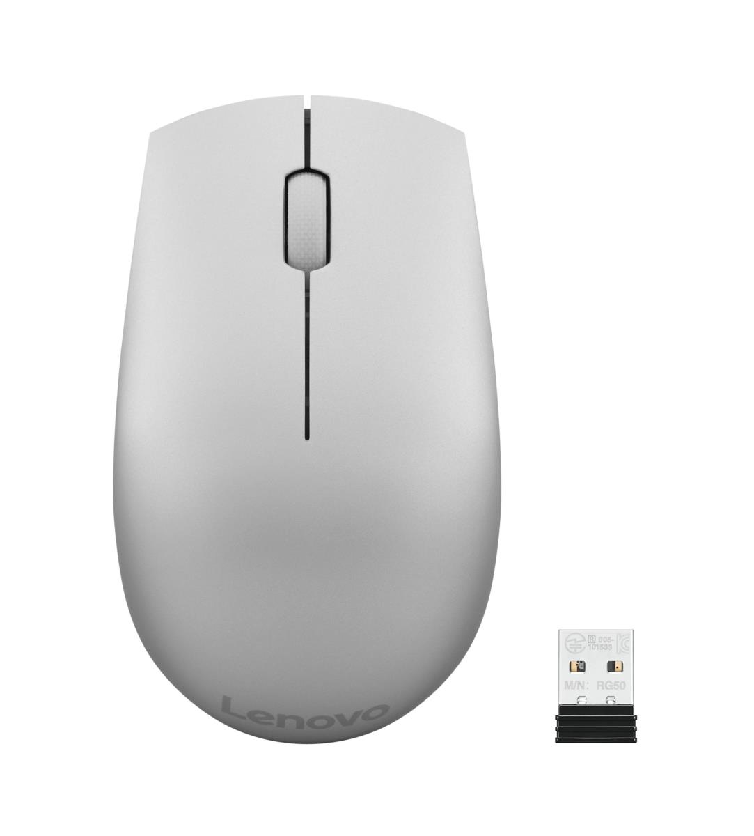520 2.4 GHz RF Wireless Optical Mouse 1000 DPI Optical Sensor Ambidextrous Platinum - GY50T83716 thumbnail