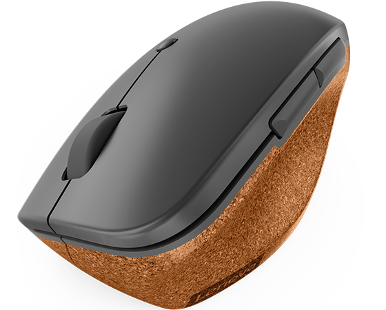 EU Product - - Go - Maus - ergonomisch - optisch blau - 6 Tasten - kabellos - 2.4 GHz - kabelloser Empf�nger (USB) Storm Gray mit Naturkork thumbnail