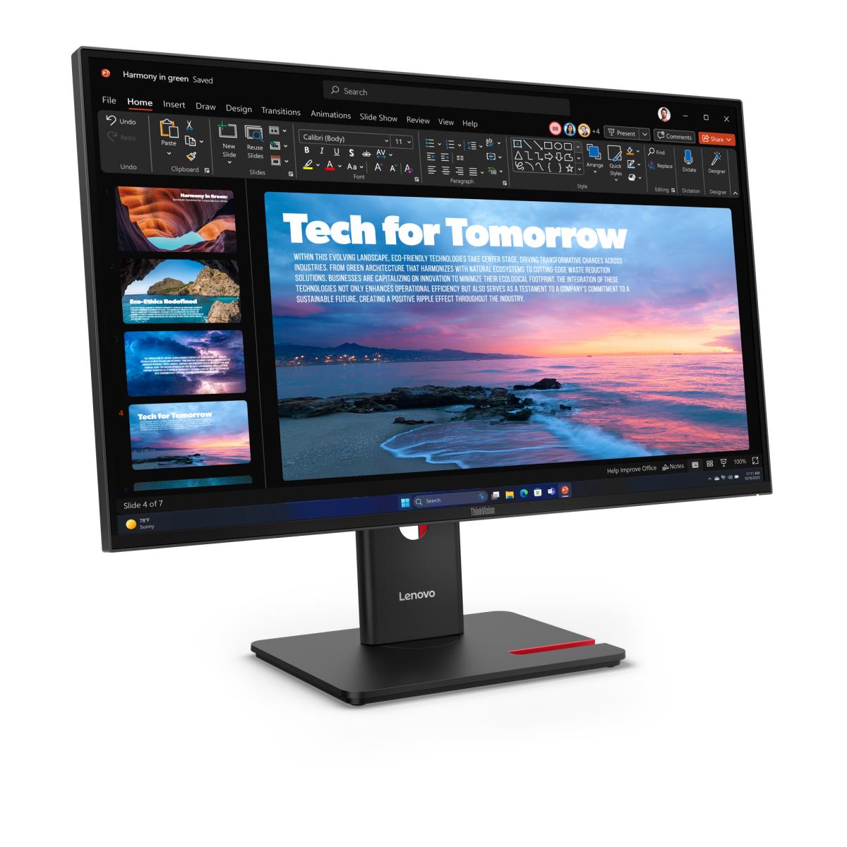 THINKVISION T27QD-40 27IN WLED thumbnail