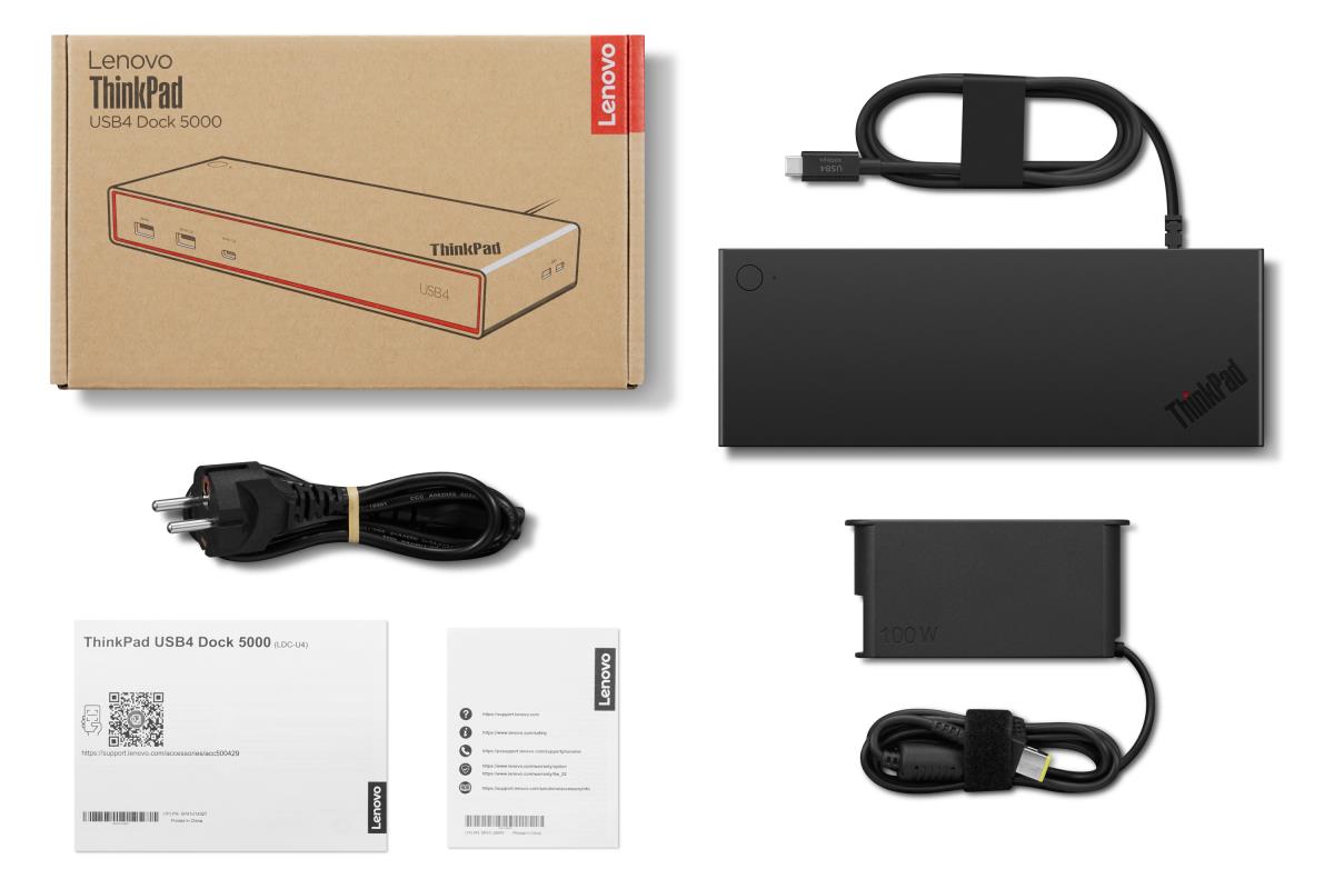 ThinkPad 5000 Dock USB4 - HDMI DP USB-C thumbnail