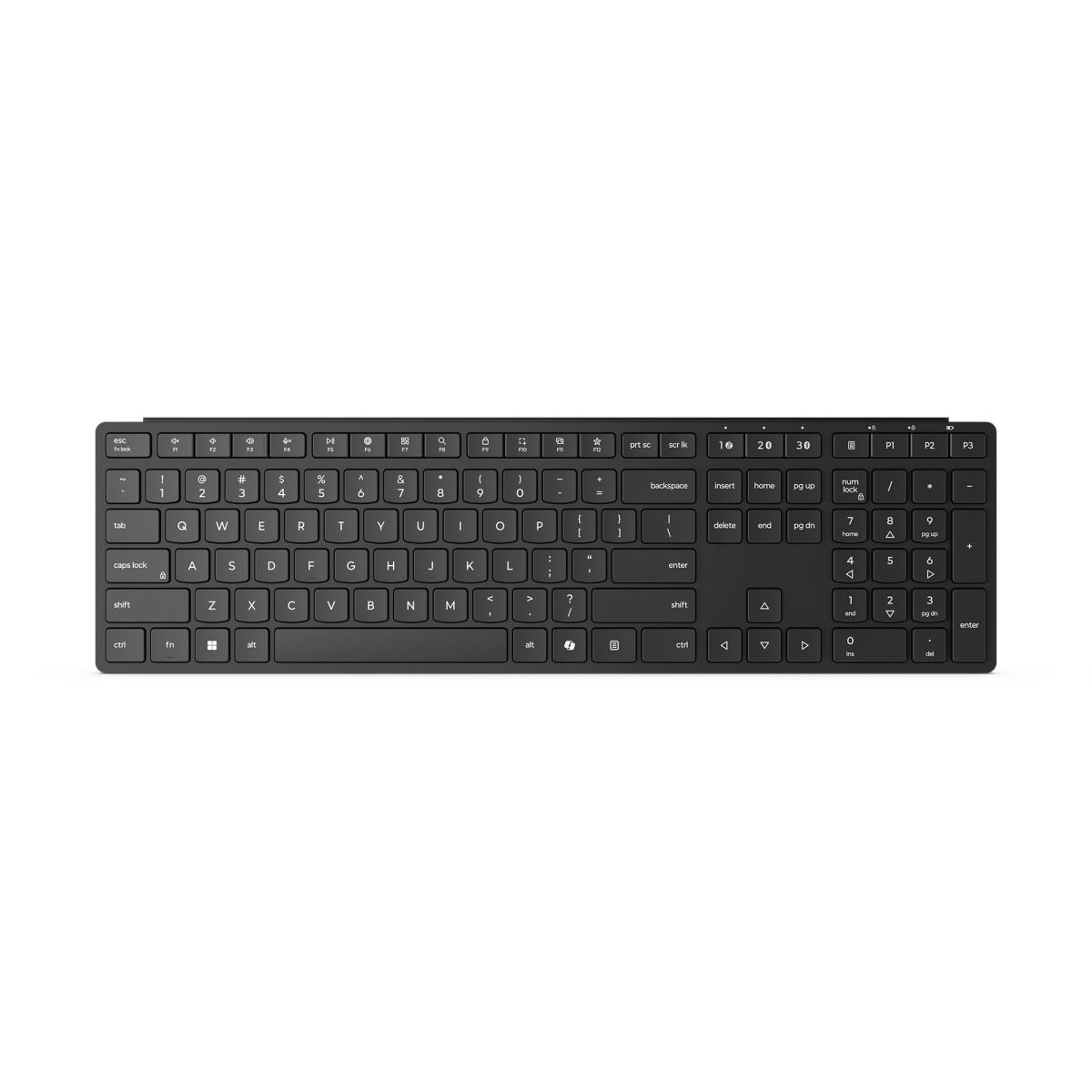 Pro 6000 - Keyboard - multi-mode - wireless - 2.4 GHz, Bluetooth 5.3 - QWERTY - UK - eclipse black - brown box thumbnail