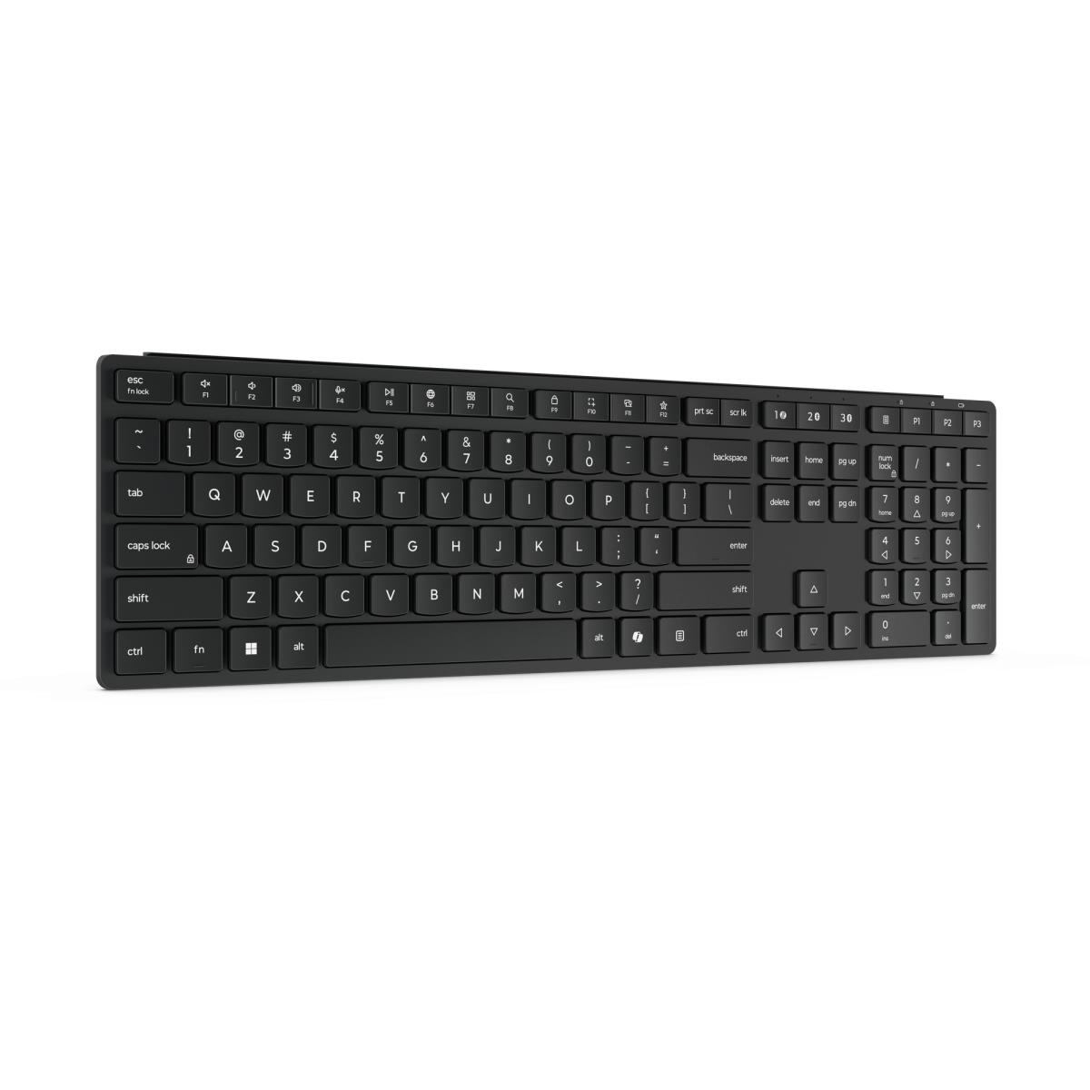 Pro 6000 - Keyboard - multi-mode - wireless - 2.4 GHz, Bluetooth 5.3 - QWERTY - UK - eclipse black - brown box thumbnail