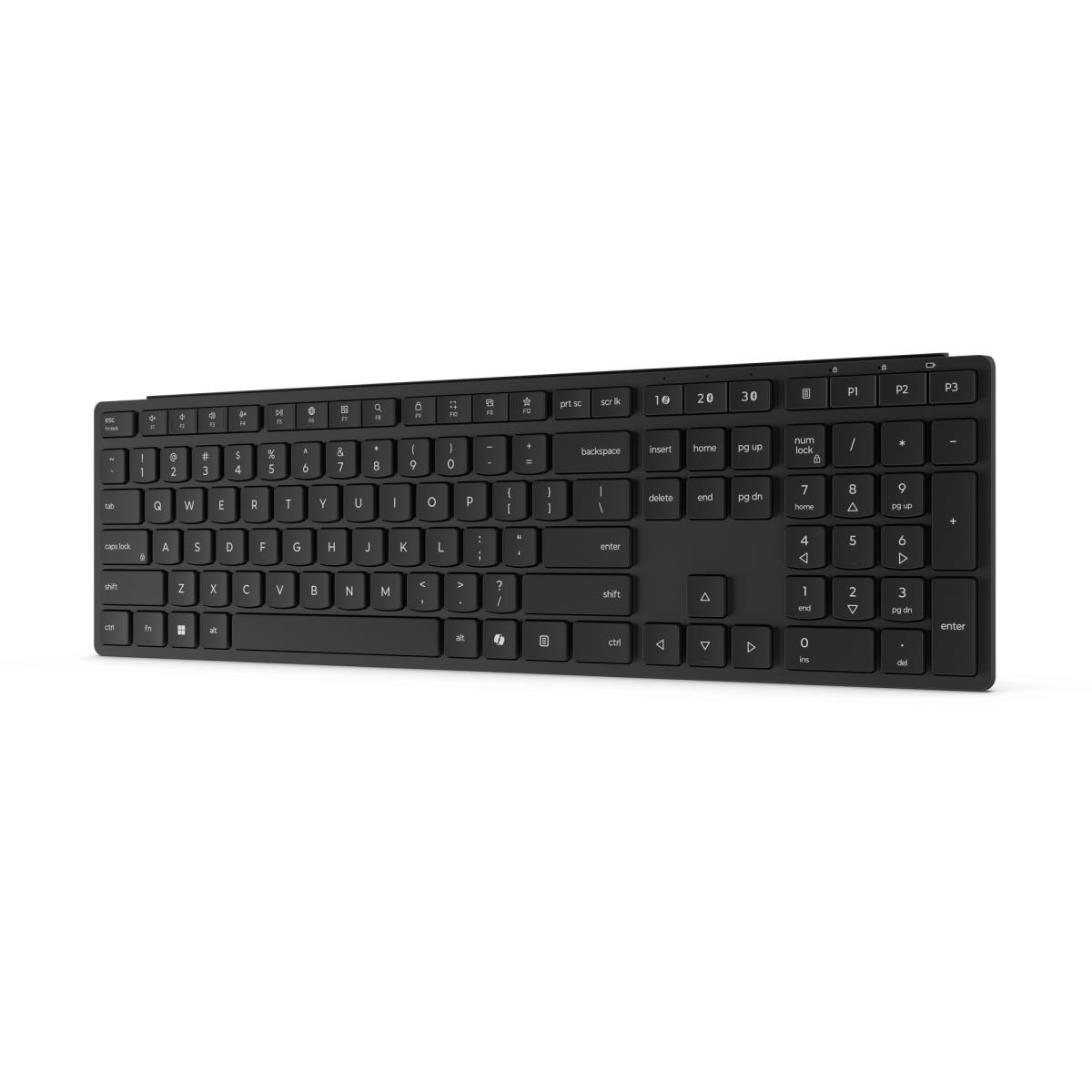Pro 6000 - Keyboard - multi-mode - wireless - 2.4 GHz, Bluetooth 5.3 - QWERTY - UK - eclipse black - brown box thumbnail