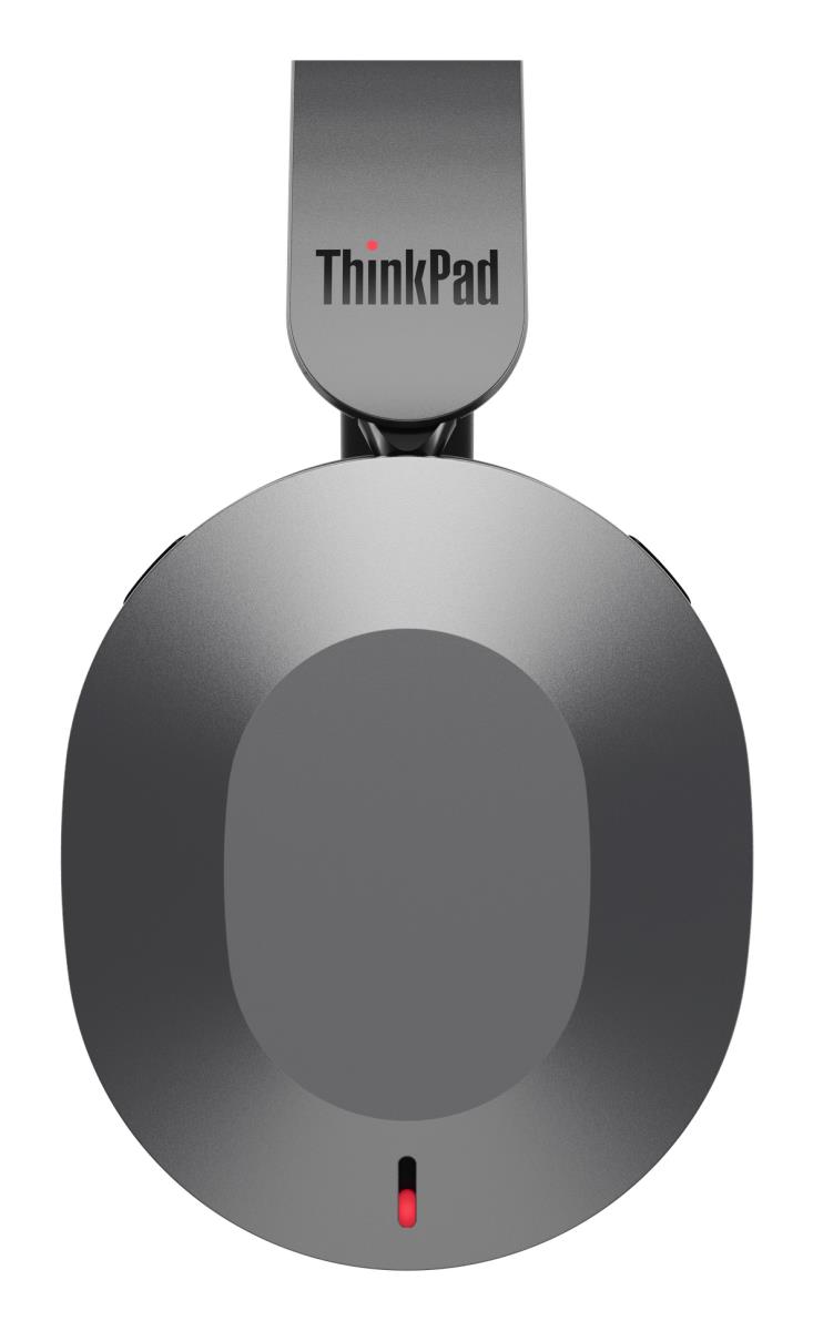 ThinkPad 8550 - Aura Edition - headset - on-ear - Bluetooth - wireless - active noise cancelling - thunder grey - Certified for Microsoft Teams thumbnail