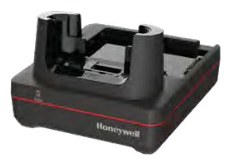 CT70 homebase w EU power cord. For recharging a CT70 and a CT70 standard or extended battery. Support USB client via USB Type B connector. Kit includes homebase, terminal cup, battery cup, and power supply and EU power cord. thumbnail