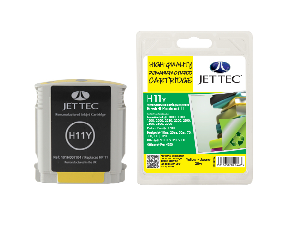 Jettec Compat HP11/C4838AYELLOW INK 28ML thumbnail