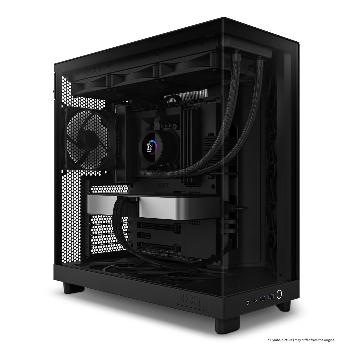 H6 Flow Compact Dual Chamber Black Mid Tower Case thumbnail