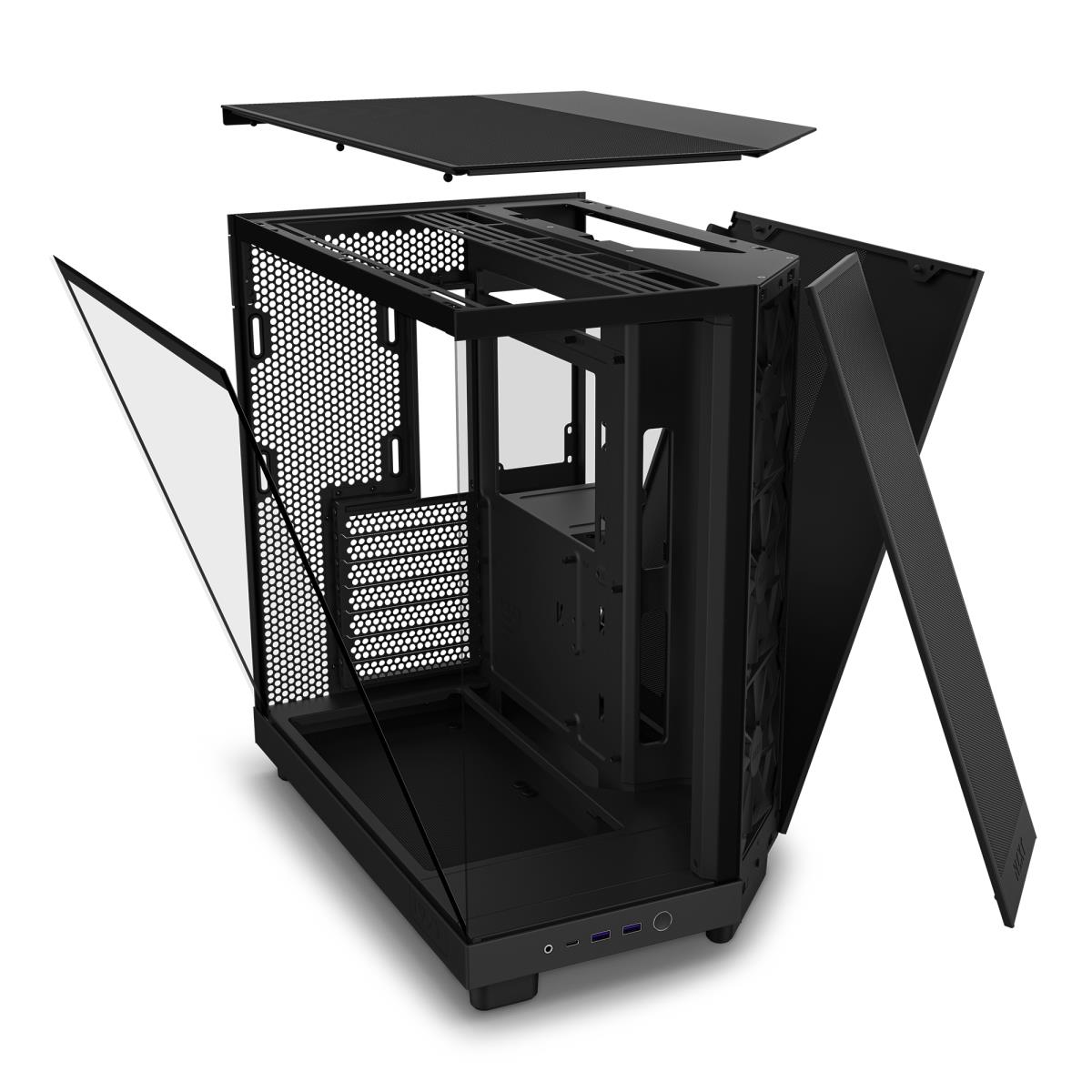 H6 Flow Compact Dual Chamber Black Mid Tower Case thumbnail