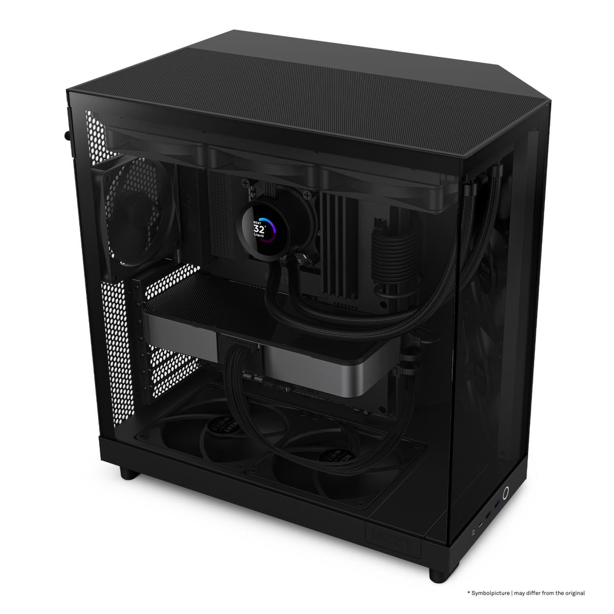 H6 Flow Compact Dual Chamber Black Mid Tower Case thumbnail