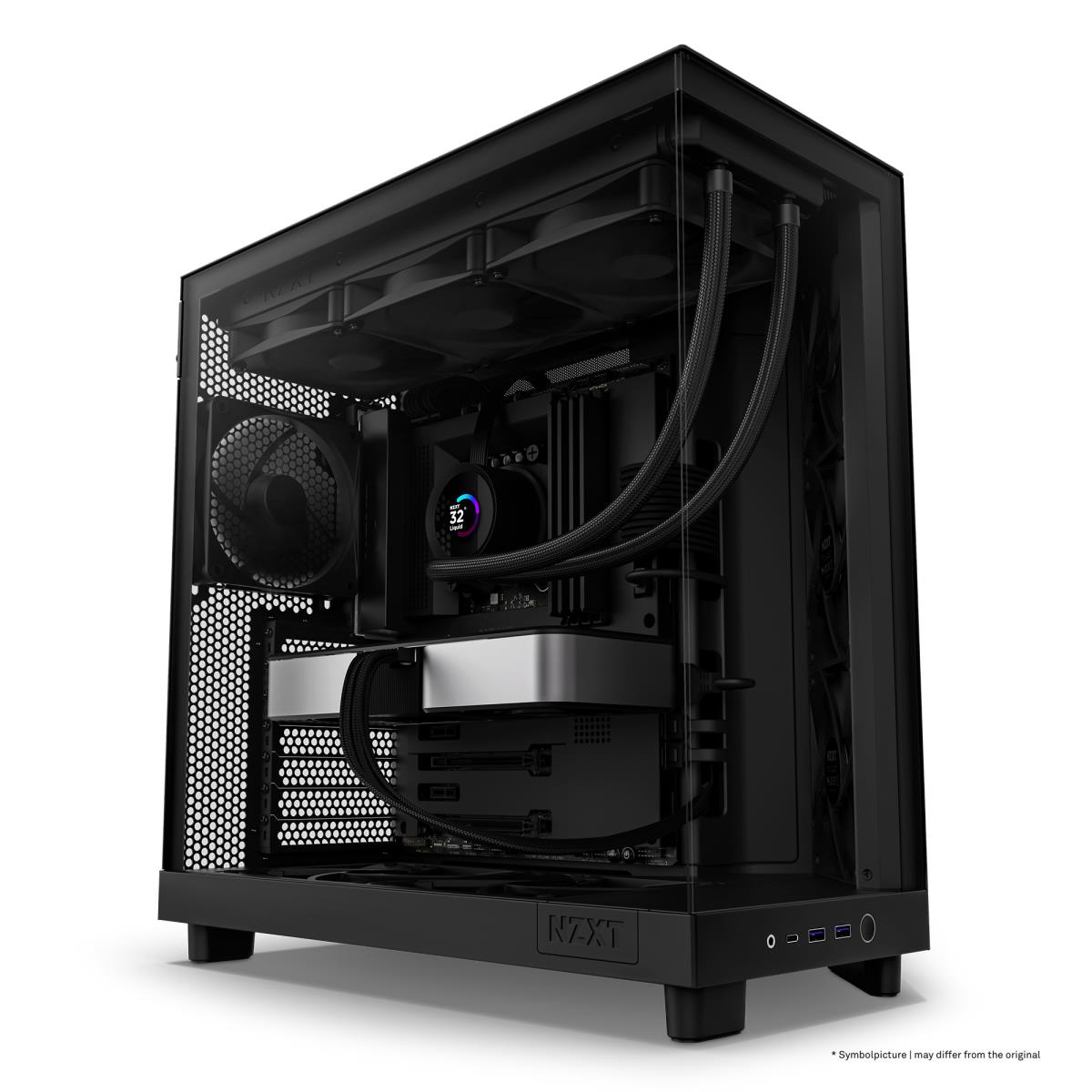 H6 Flow Compact Dual Chamber Black Mid Tower Case thumbnail