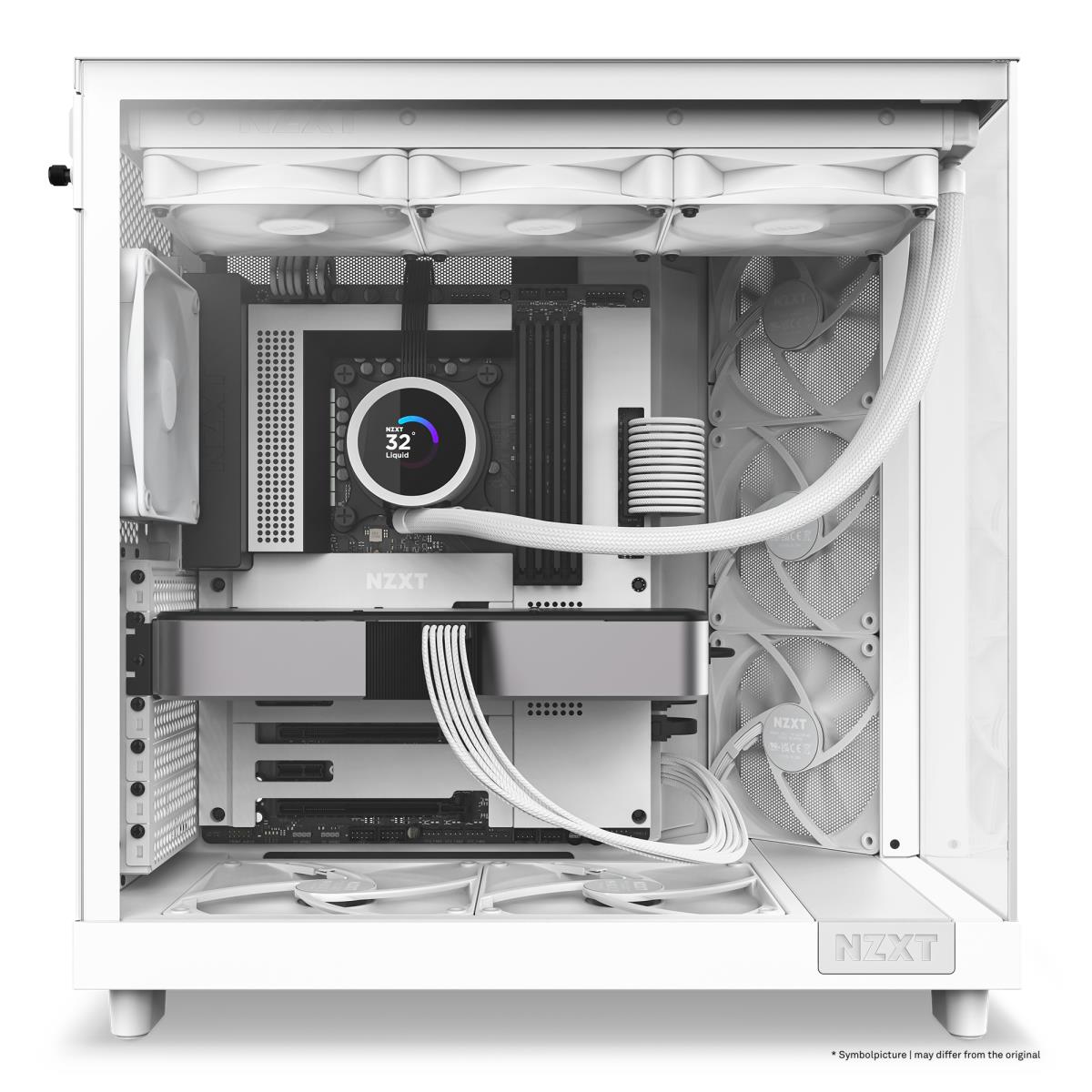 H6 Flow Compact Dual Chamber White Mid Tower Case thumbnail